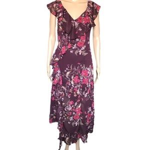 Leith Floral Midi Dress Small